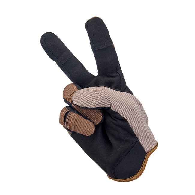 Biltwell Moto Gloves Coyote / Black - FREE UK Shipping, FREE 365 Day Returns | Moto Central