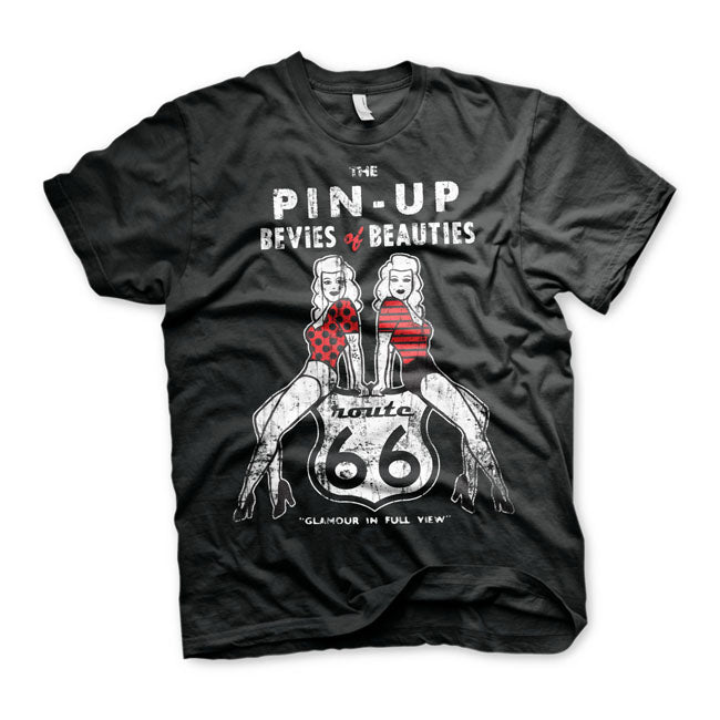 Route 66 Pin-Ups T-Shirt Black