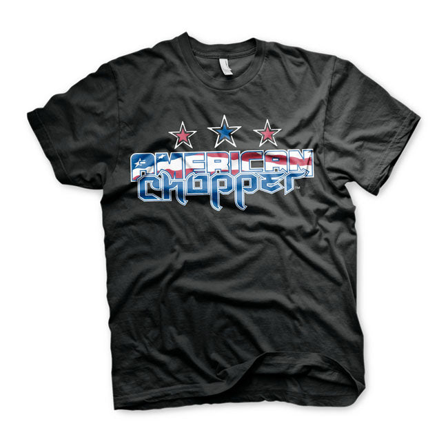 American Chopper Flag Logo T-Shirt Black