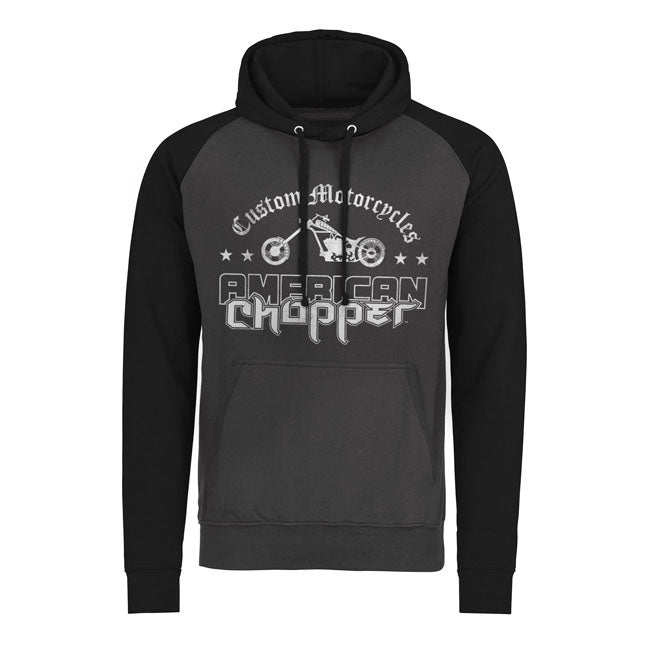 American Chopper Washed Logo Baseball Hoodie