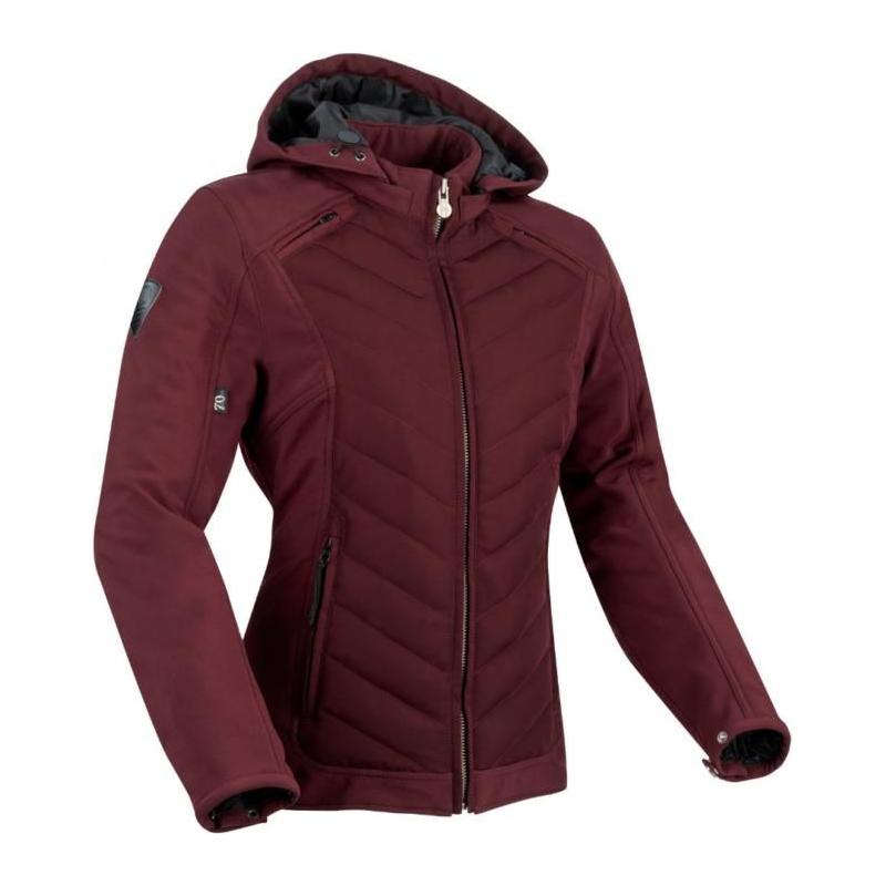 Segura Natcho Ladies Textile Jacket Plum Burgundy