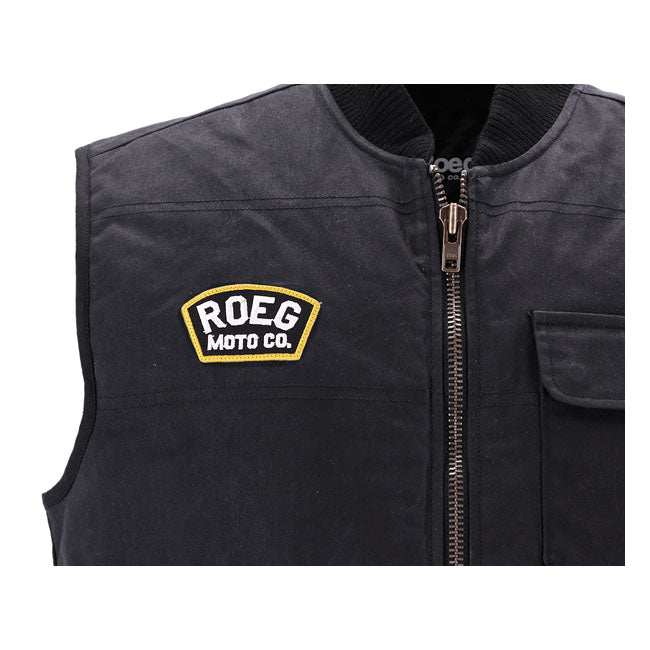 Roeg Brad Vest Black - FREE UK Shipping, FREE 365 Day Returns | Moto Central