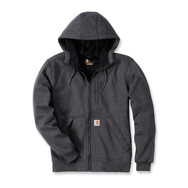 Carhartt Wind Fighter Hooded Sweatshirt Carbon Heather - FREE UK Shipping, FREE 365 Day Returns | Moto Central