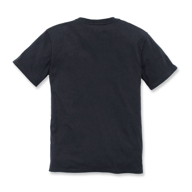 Carhartt Pocket Ladies T-Shirt Black - FREE UK Shipping, FREE 365 Day Returns | Moto Central