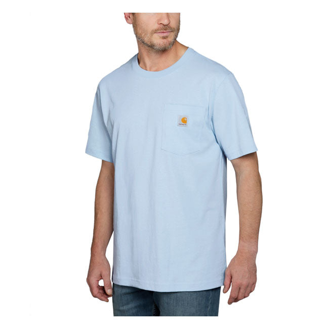 Carhartt Workwear Pocket T-Shirt Moonstone - FREE UK Shipping, FREE 365 Day Returns | Moto Central