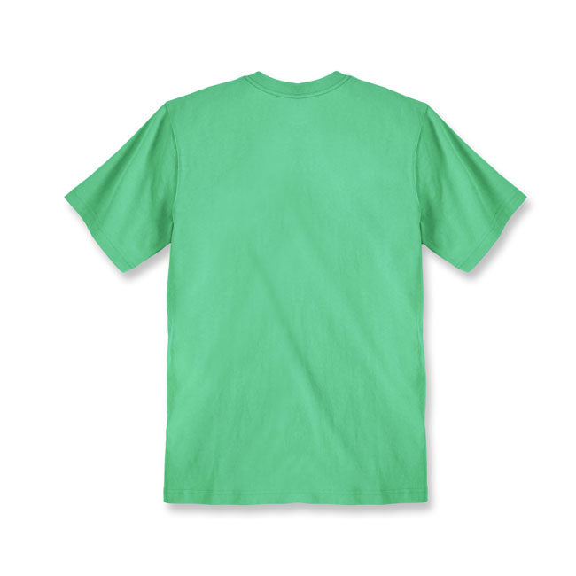 Carhartt Core Logo T-Shirt Malachite - FREE UK Shipping, FREE 365 Day Returns | Moto Central