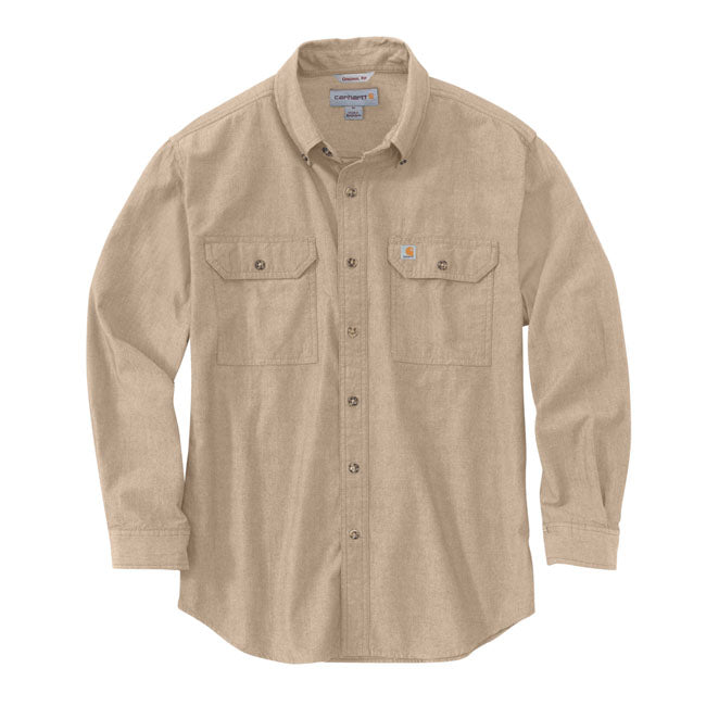 Carhartt Chambray Shirt Dark Tan Chambray