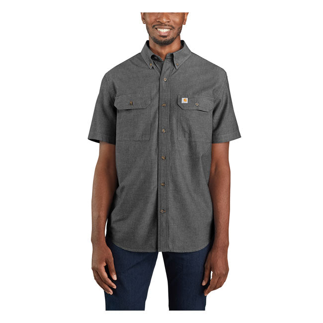 Carhartt Chambray Workshirt Black - FREE UK Shipping, FREE 365 Day Returns | Moto Central