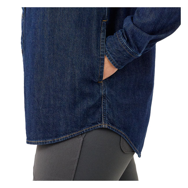 Carhartt Midweight Ladies Denim Shirt - FREE UK Shipping, FREE 365 Day Returns | Moto Central