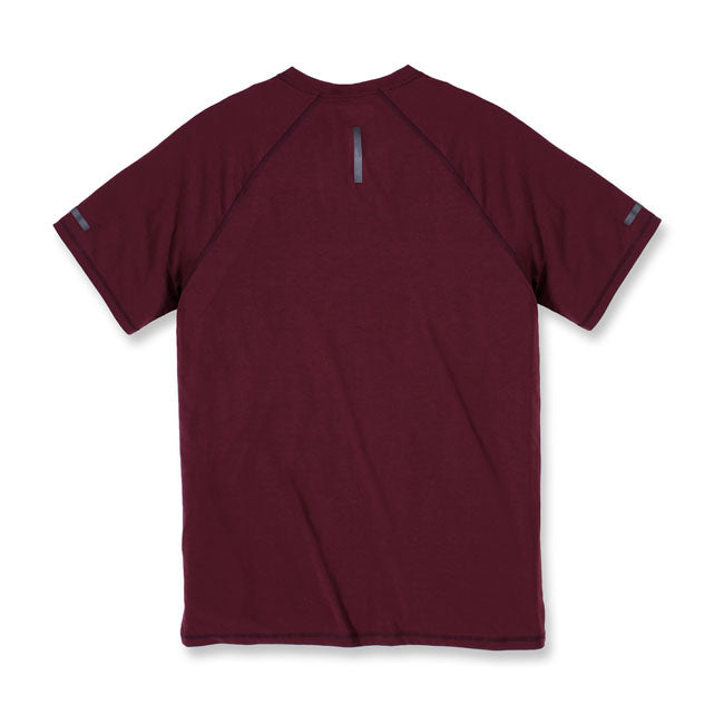 Carhartt Extremes T-Shirt Bordeaux - FREE UK Shipping, FREE 365 Day Returns | Moto Central