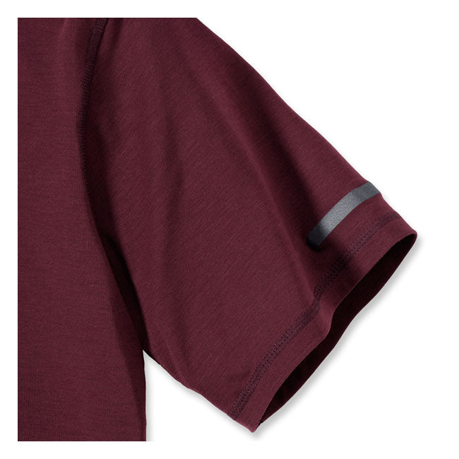 Carhartt Extremes T-Shirt Bordeaux - FREE UK Shipping, FREE 365 Day Returns | Moto Central