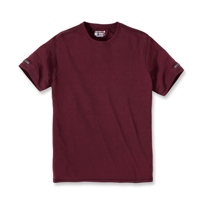 Carhartt Extremes T-Shirt Bordeaux - FREE UK Shipping, FREE 365 Day Returns | Moto Central