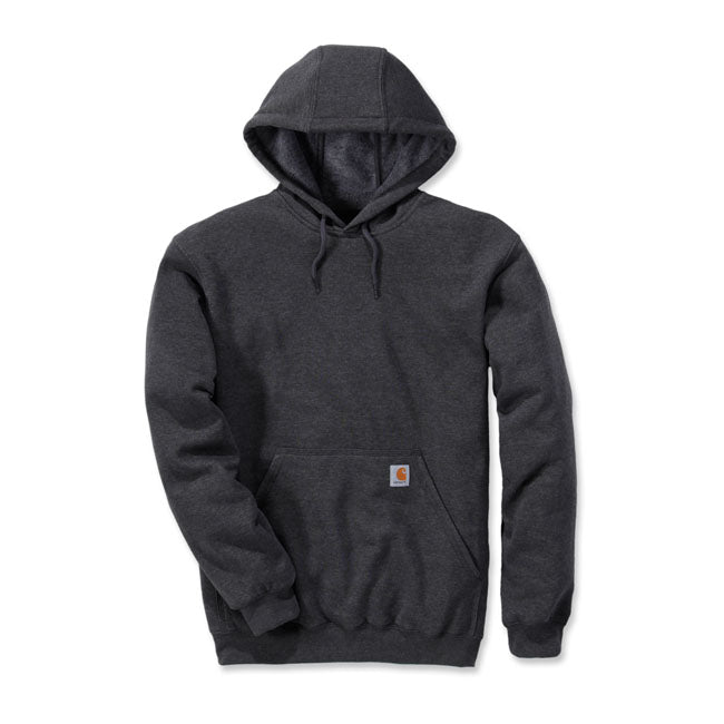 Carhartt Hooded Sweatshirt Carbon Heather - FREE UK Shipping, FREE 365 Day Returns | Moto Central