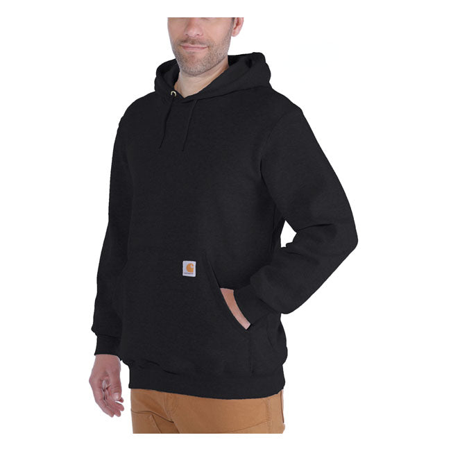 Carhartt Hooded Sweatshirt Black - FREE UK Shipping, FREE 365 Day Returns | Moto Central