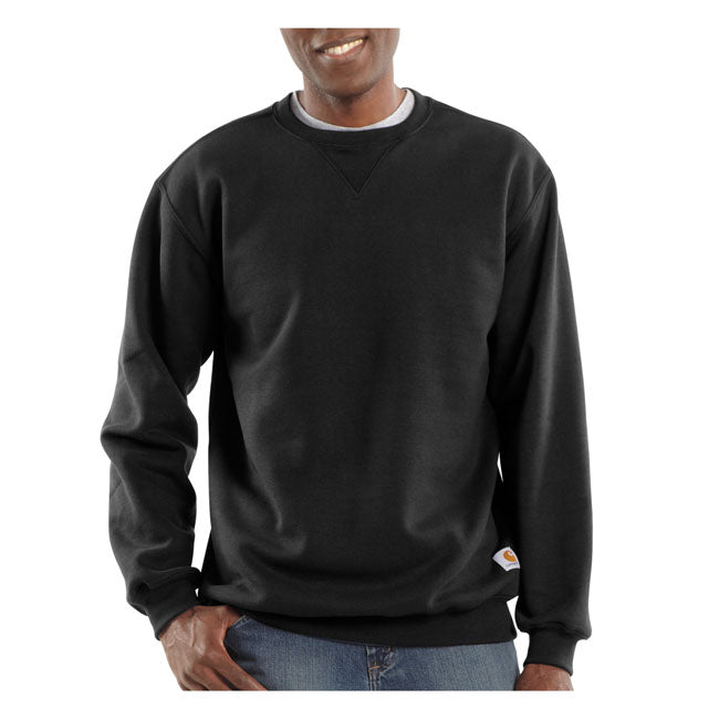 Carhartt Midweight Sweatshirt Black - FREE UK Shipping, FREE 365 Day Returns | Moto Central