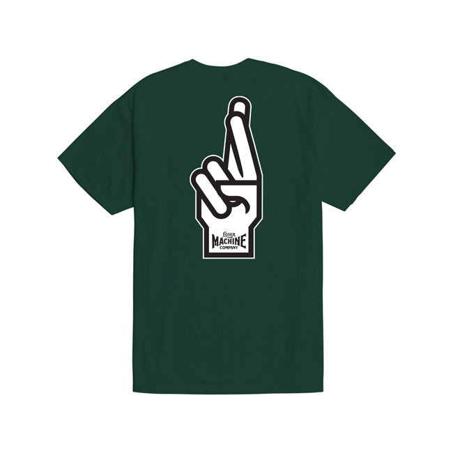 Loser Machine Good Luck Fingers T-Shirt Forest