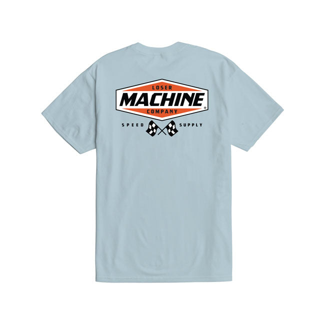 Loser Machine Overdrive T-Shirt Light Blue  - FREE UK Shipping, FREE 365 Day Returns | Moto Central