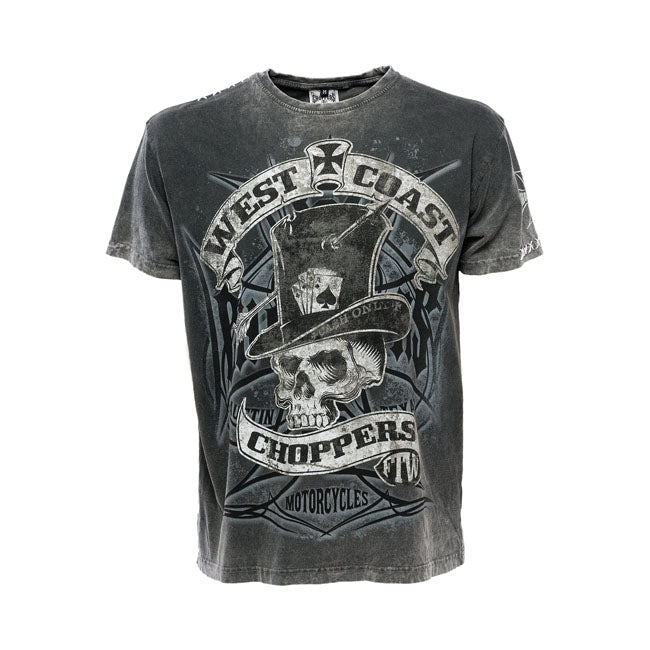 West Coast Choppers Cash Only T-Shirt Black