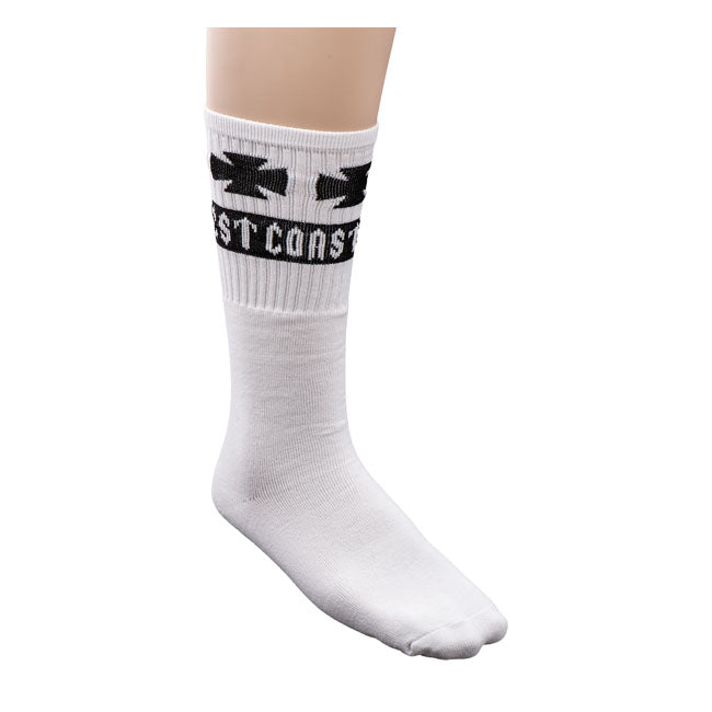 West Coast Choppers Tube Logo Socks Cool White