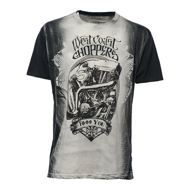 West Coast Choppers F... You T-Shirt Vintage Grey