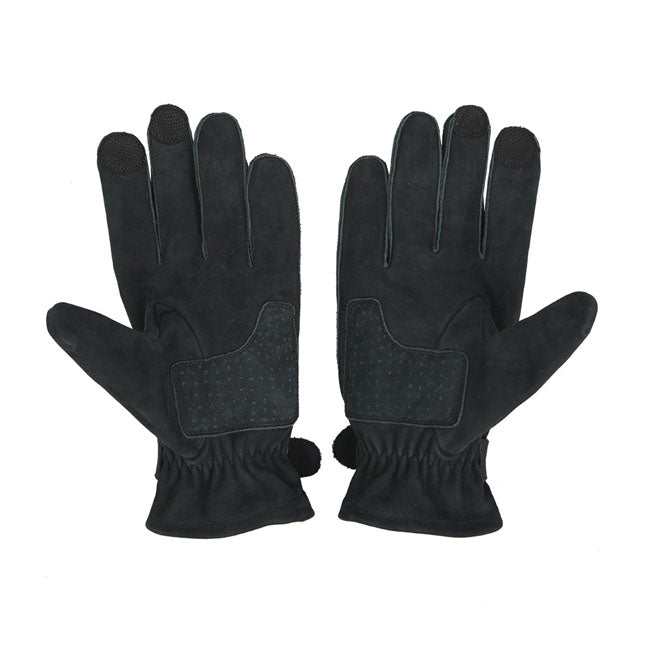 ByCity Texas Gloves Black  - FREE UK Shipping, FREE 365 Day Returns | Moto Central