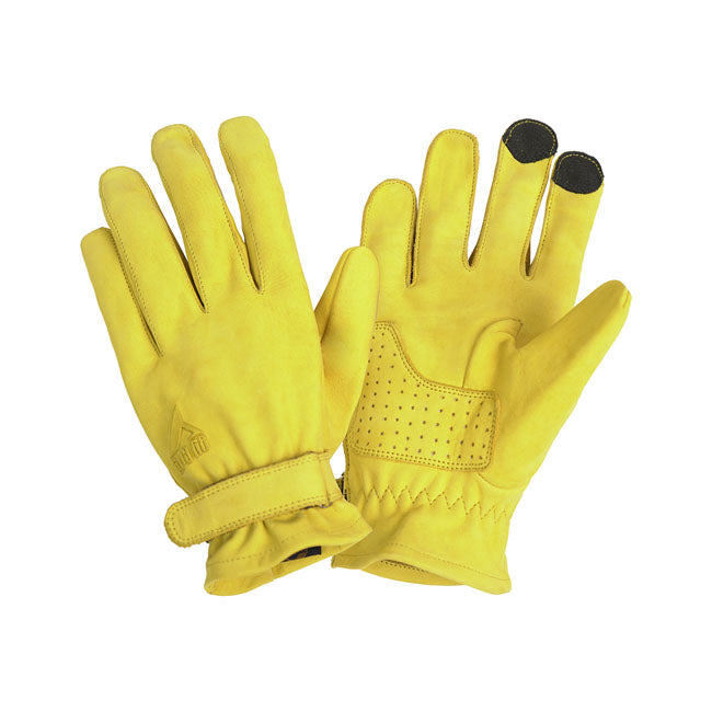 ByCity Texas Gloves Yellow  - FREE UK Shipping, FREE 365 Day Returns | Moto Central