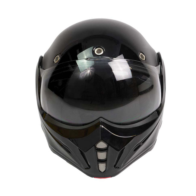 ByCity 180 Tech Convertible Helmet Black Shiny - FREE UK Shipping, FREE 365 Day Returns | Moto Central