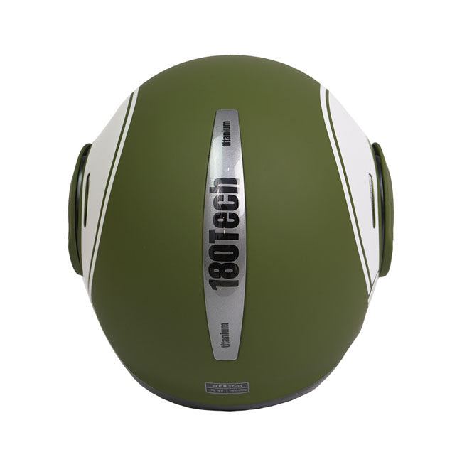 ByCity 180 Tech Convertible Helmet Green - FREE UK Shipping, FREE 365 Day Returns | Moto Central