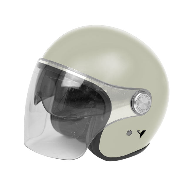 ByCity The City Open Face Helmet Beige Shiny