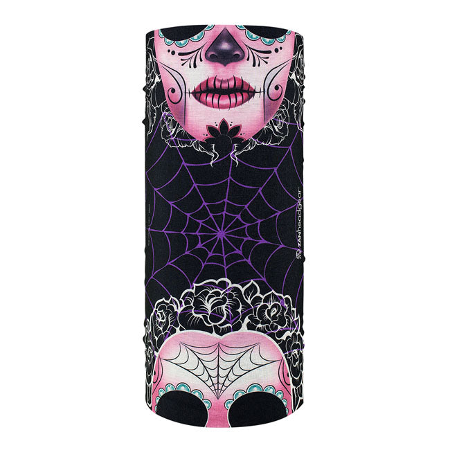 ZAN Headgear Polyester Motley Tube Sugar Skull - FREE UK Shipping, FREE 365 Day Returns | Moto Central