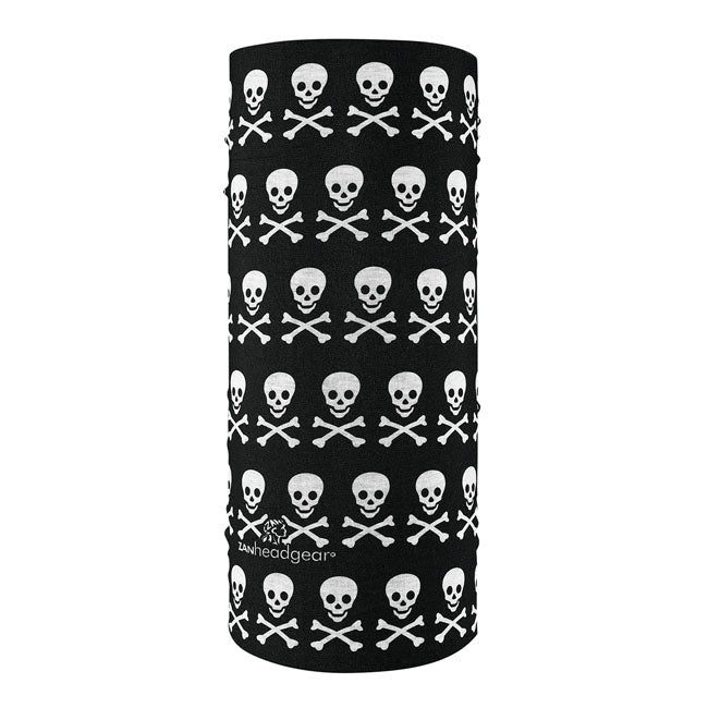 ZAN Headgear Polyester Motley Tube Skull & Crossbones - FREE UK Shipping, FREE 365 Day Returns | Moto Central