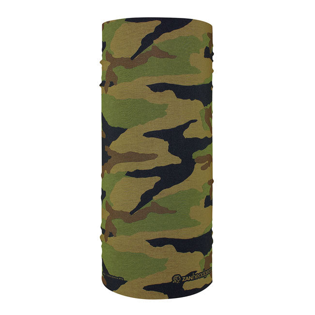 ZAN Headgear Polyester Motley Tube Woodland Camo - FREE UK Shipping, FREE 365 Day Returns | Moto Central