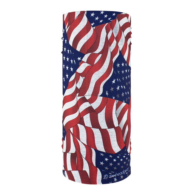 ZAN Headgear Polyester Motley Tube Wavy American Flag - FREE UK Shipping, FREE 365 Day Returns | Moto Central