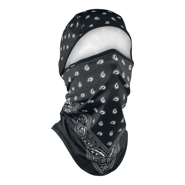 ZAN Headgear Sportflex Balaclava Black Paisley