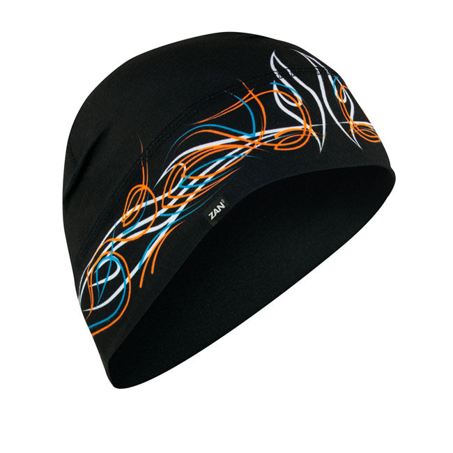 ZAN Headgear Sportflex Helmet Beanie All Pinstripe Flame  - FREE UK Delivery - Moto Central