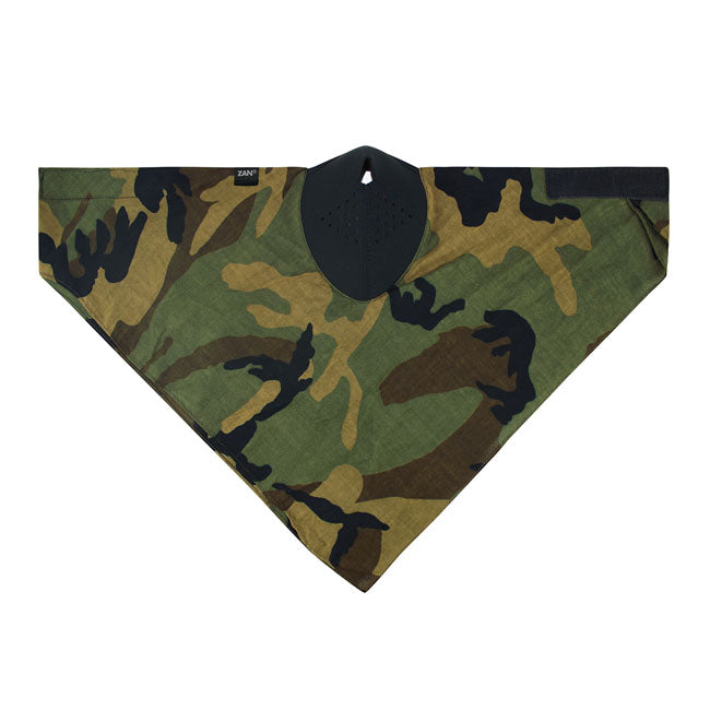 ZAN Headgear Neodanna Mask Woodland Camo - FREE UK Shipping, FREE 365 Day Returns | Moto Central