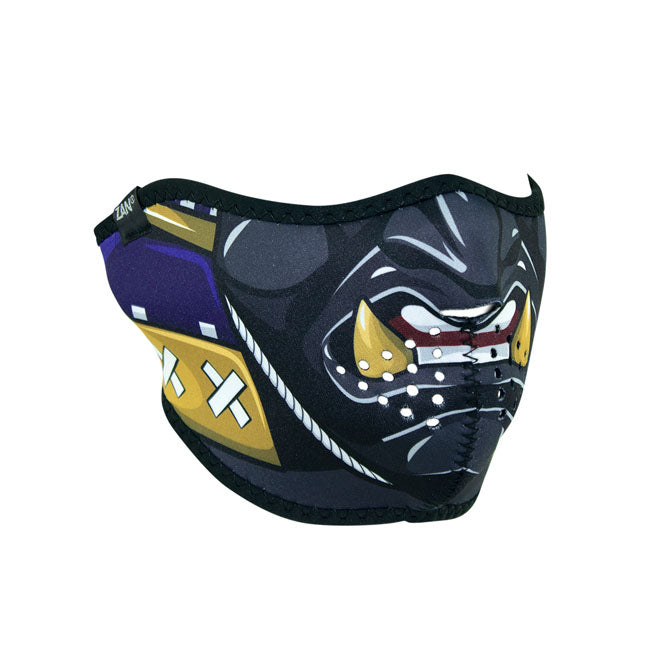 ZAN Headgear Neoprene Half Mask Samurai - FREE UK Shipping, FREE 365 Day Returns | Moto Central