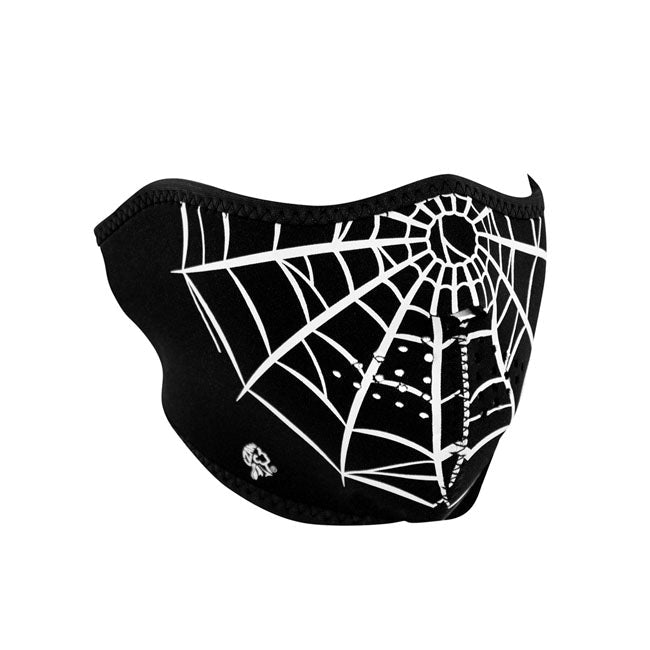 ZAN Headgear Neoprene Half Mask Spider Web - FREE UK Shipping, FREE 365 Day Returns | Moto Central