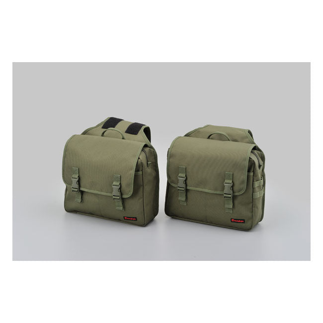 Daytona Henleybegins Throw-Over Saddlebag Set 20L. Khaki - FREE UK Shipping, FREE 365 Day Returns | Moto Central