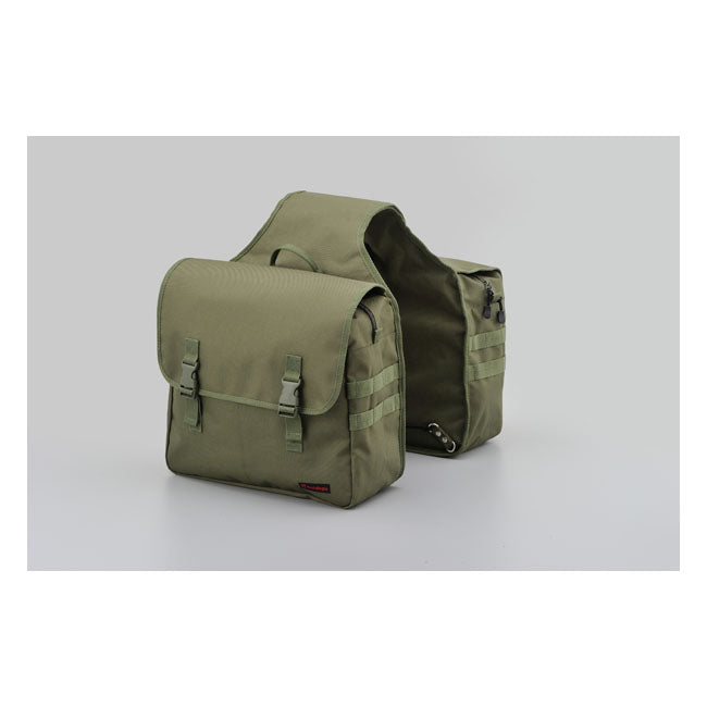 Daytona Henleybegins Throw-Over Saddlebag Set 30L. Khaki - FREE UK Shipping, FREE 365 Day Returns | Moto Central