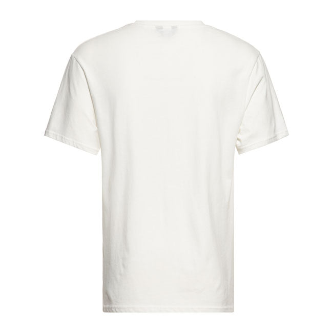 King Kerosin Chop Shop T-Shirt Off-White - FREE UK Shipping, FREE 365 Day Returns | Moto Central