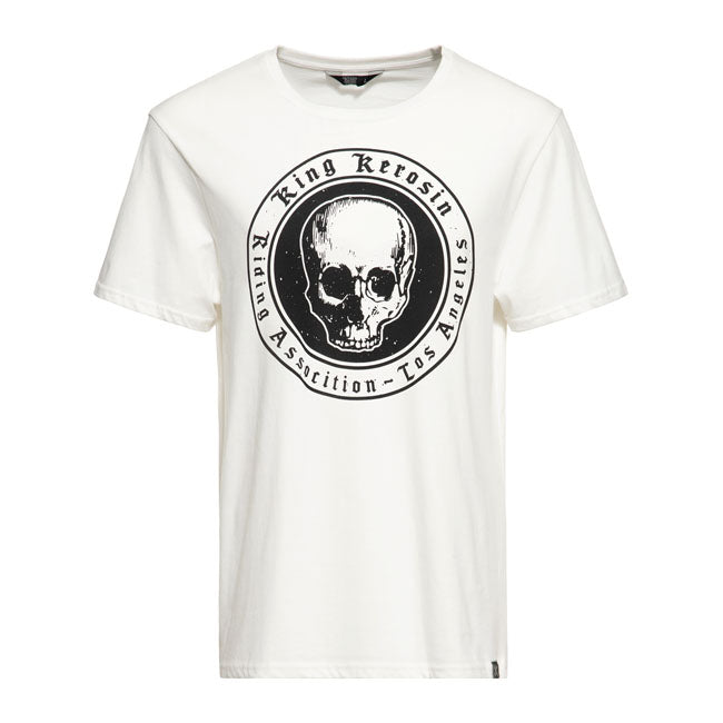 King Kerosin Skull Kerosin T-Shirt Off-White