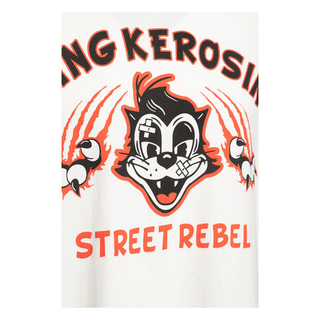 King Kerosin Street Rebel T-Shirt Off-White