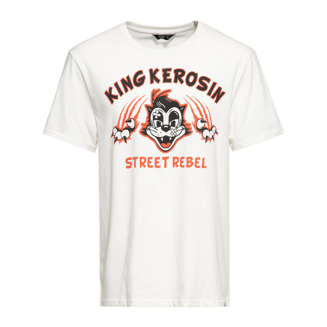 King Kerosin Street Rebel T-Shirt Off-White