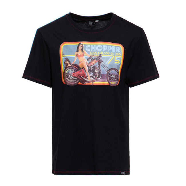 King Kerosin Bikini Chopper T-Shirt - FREE UK Shipping, FREE 365 Day Returns | Moto Central