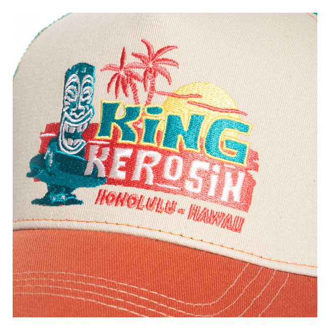 King Kerosin Tiki Surf Trucker Cap - FREE UK Shipping, FREE 365 Day Returns | Moto Central