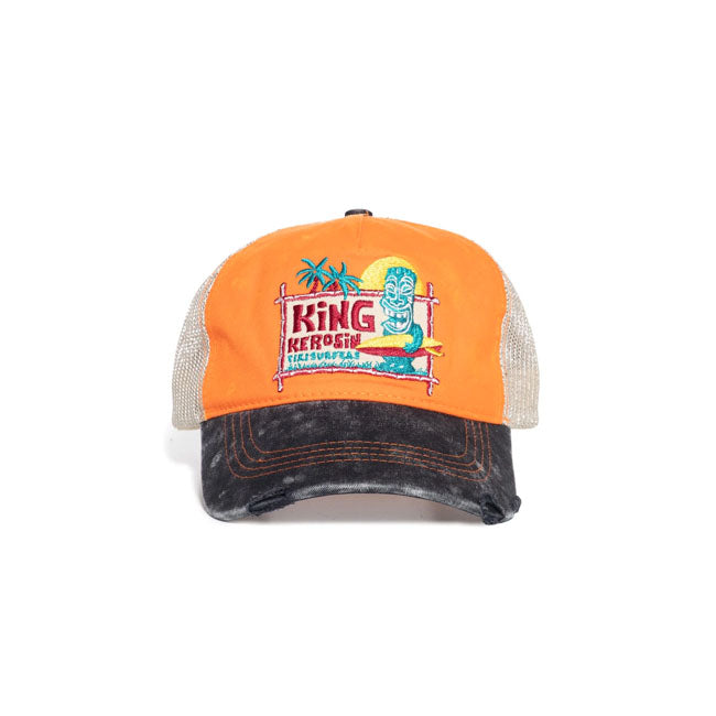 King Kerosin Tiki Surfers Trucker Cap - FREE UK Shipping, FREE 365 Day Returns | Moto Central