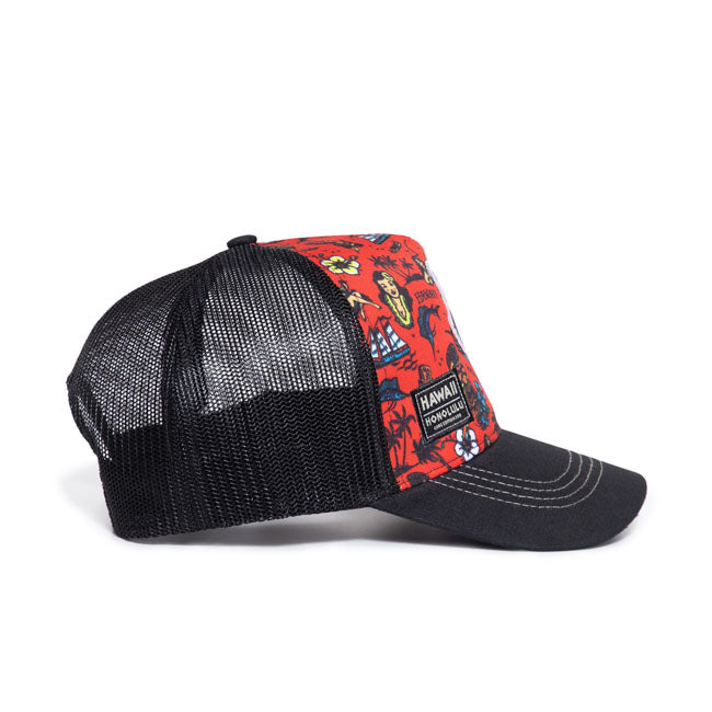 King Kerosin Hawaiian Flash Trucker Cap