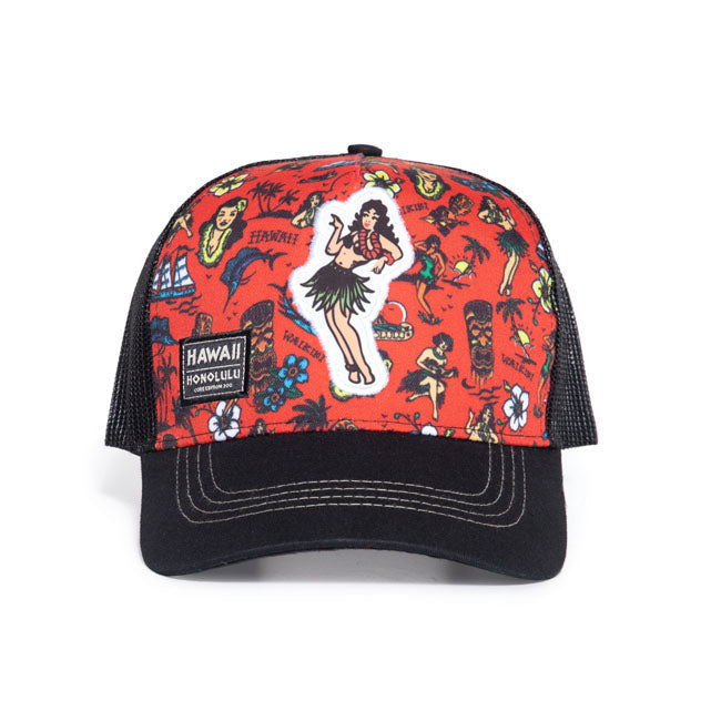 King Kerosin Hawaiian Flash Trucker Cap