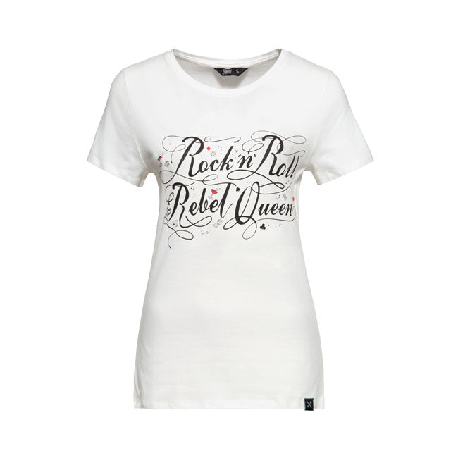 King Kerosin Queen Kerosin Rock'N Roll Queen Ladies T-Shirt Off-White